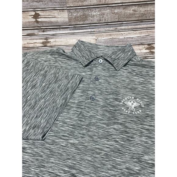 Footjoy Men’s Golf Polo Gray Club Logo‎ Size Large EUC - Picture 1 of 6